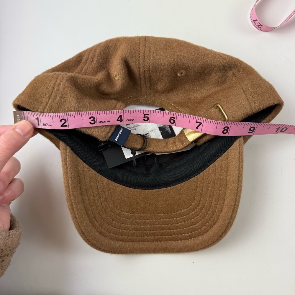 Bonobos x Toys R Us Geoffrey Embroider 100% Wool Baseball Cap Brown Mens OS NWT - Picture 10 of 10